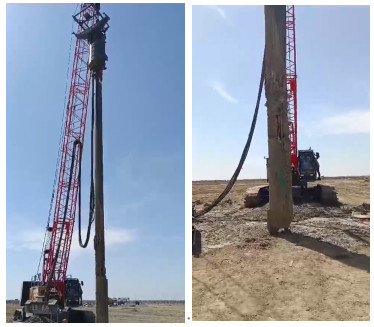 DN325 أنبوب تغذية تردد اهتزاز من 45-55 هرتز الهند أداء Vibroflot البناء الموثوق بها