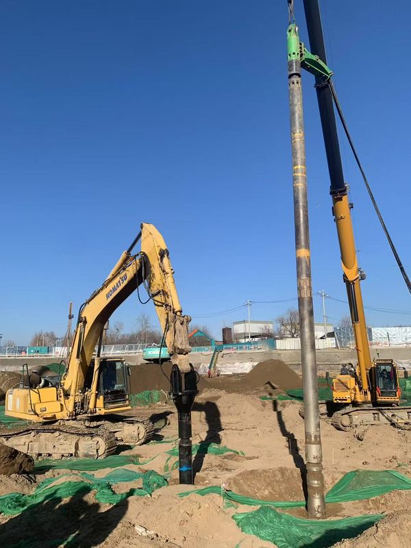الصين BVEM العلامة التجارية 500-800 ملم هيدروليك Vibroflot للحاجات القيادة كومة العمل الثقيل والقطر الأقصى