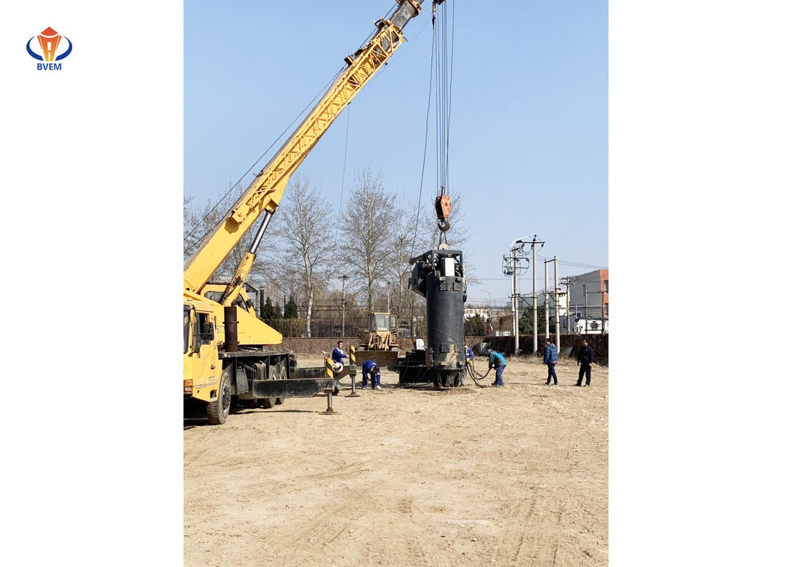 حجرة اهتزازية قوية لتغذية القاع تستخدم لبناء عمود حجري في مشروع بحري BJZC-V400-180