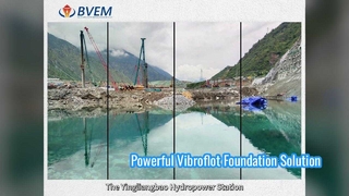 حل الأساس الفعال للعمود الحجري Vibroflot 180KW
